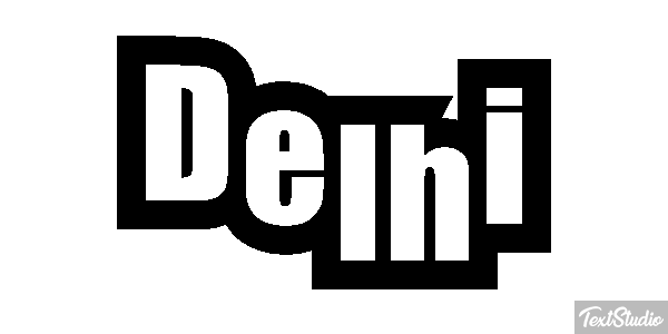 Delhi Effetto testo