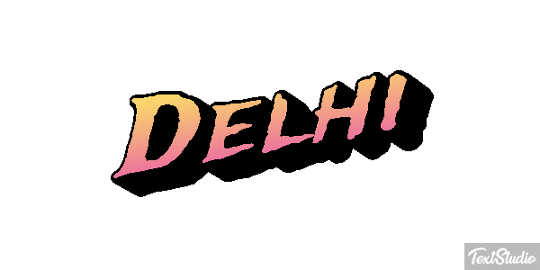 Delhi Effetto testo