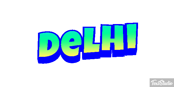Delhi Effetto testo