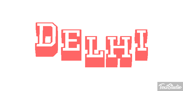 Delhi Effetto testo