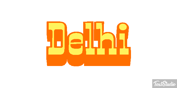 Delhi Effetto testo
