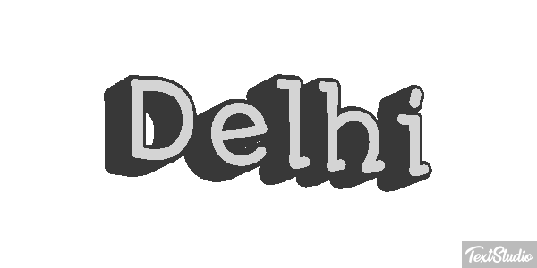 Delhi Effetto testo