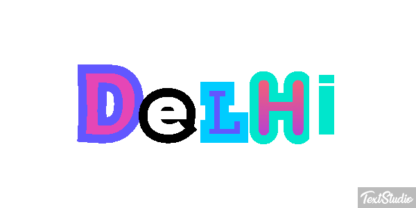 Delhi Effetto testo