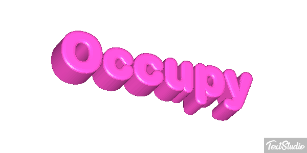 Occupy Efecto de texto