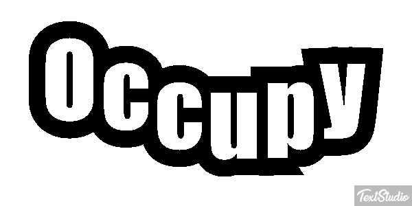 Occupy Efecto de texto