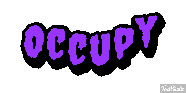 Occupy Efecto de texto