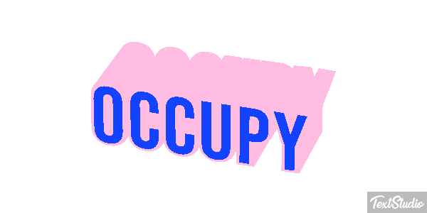 Occupy Efecto de texto