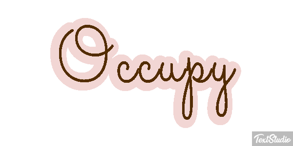 Occupy Efecto de texto