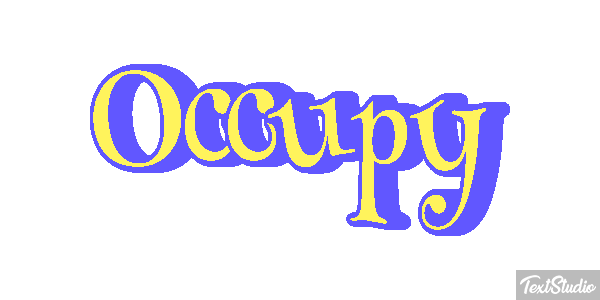 Occupy Efecto de texto