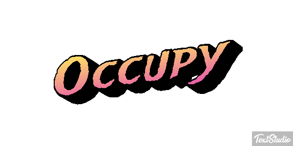 Occupy Efecto de texto