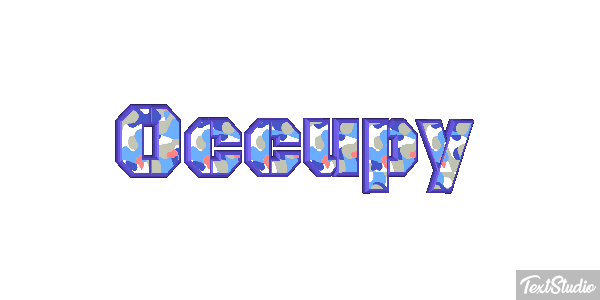 Occupy Efecto de texto