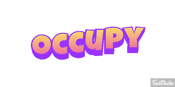 Occupy Efecto de texto