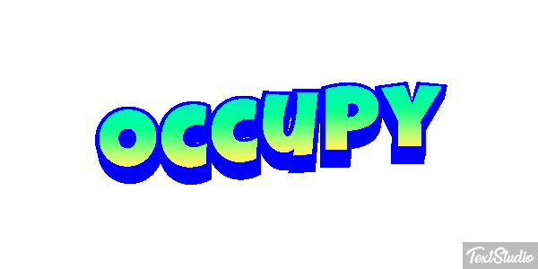 Occupy Efecto de texto