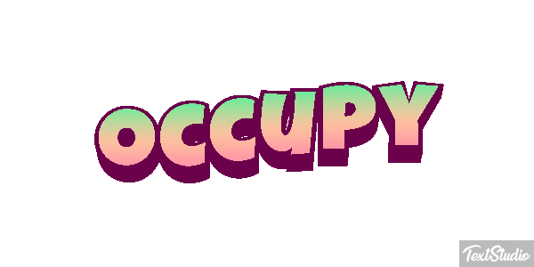 Occupy Efecto de texto