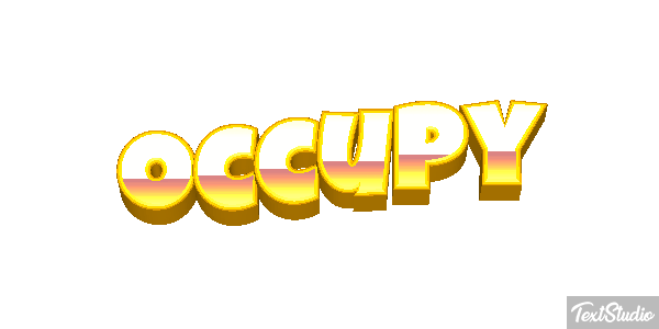 Occupy Efecto de texto