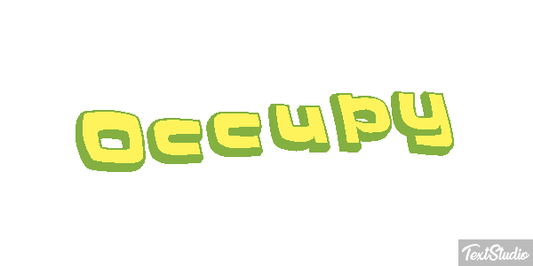 Occupy Efecto de texto