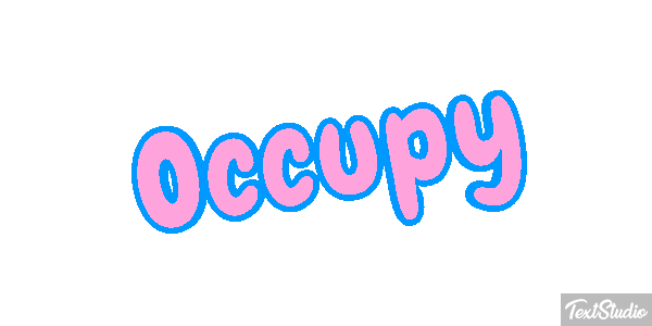 Occupy Efecto de texto