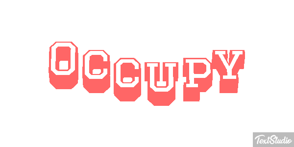 Occupy Efecto de texto