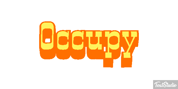 Occupy Efecto de texto