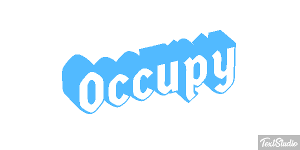 Occupy Efecto de texto