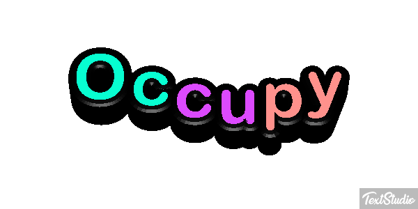 Occupy Efecto de texto