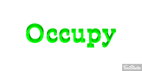 Occupy Efecto de texto