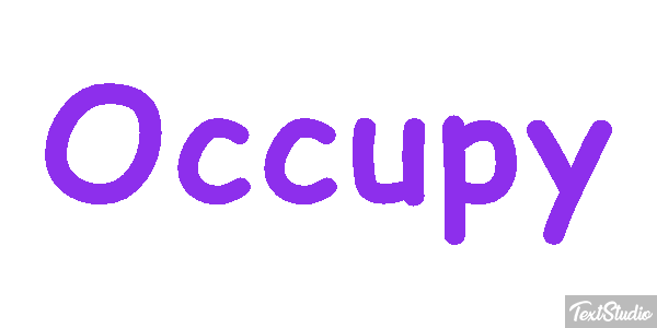Occupy Efecto de texto