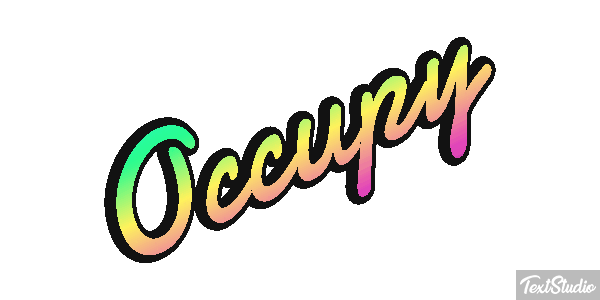 Occupy Efecto de texto