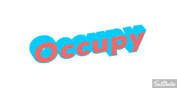 Occupy Efecto de texto