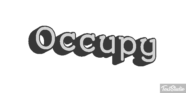 Occupy Efecto de texto