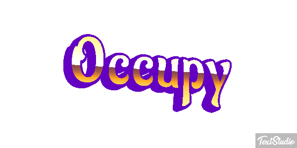 Occupy Efecto de texto