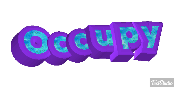 Occupy Efecto de texto