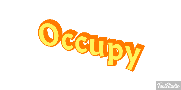 Occupy Efecto de texto