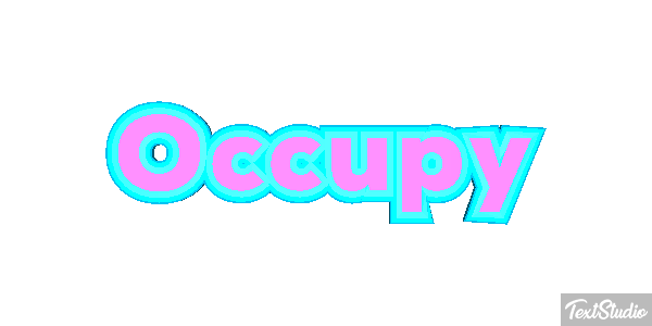 Occupy Efecto de texto