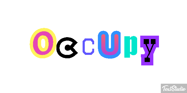 Occupy Efecto de texto