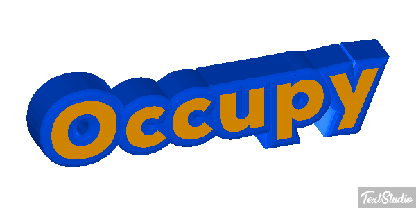 Occupy Efecto de texto