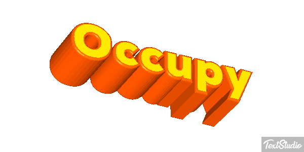 Occupy Efecto de texto