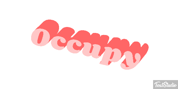 Occupy Efecto de texto