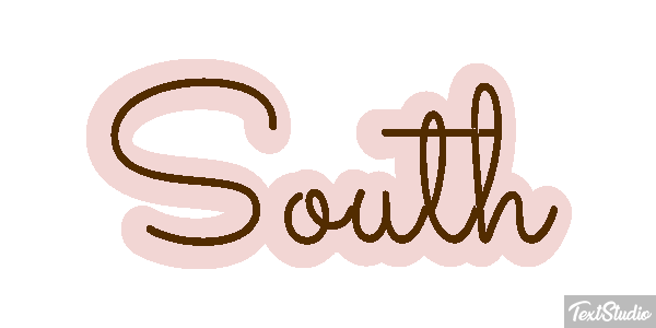 South Text effect