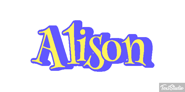 Alison Text effect