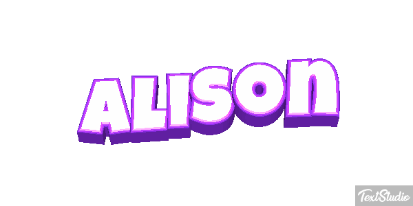 Alison Text effect