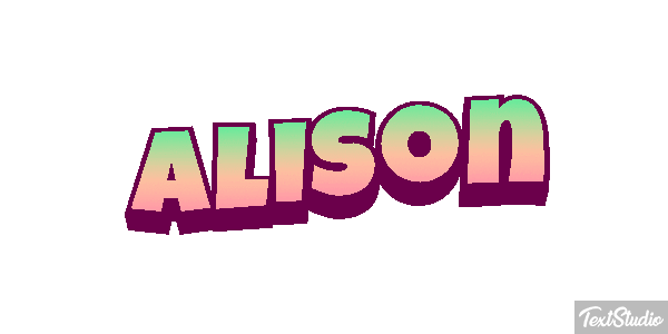 Alison Text effect
