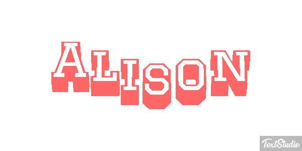 Alison Text effect