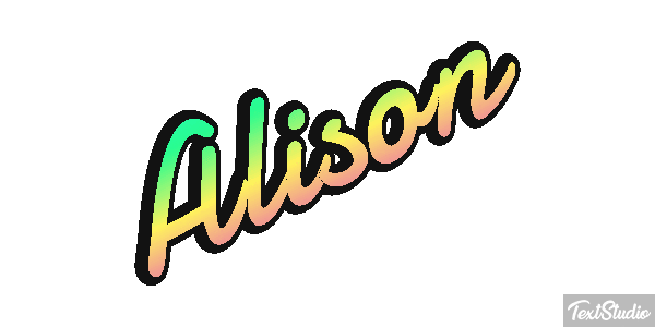 Alison Text effect