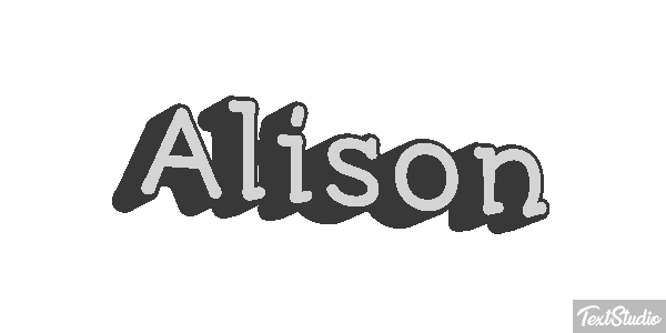 Alison Text effect