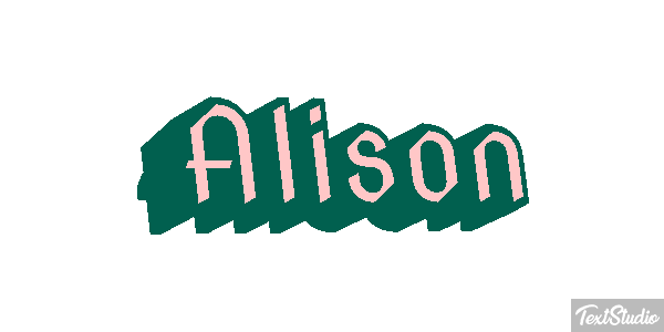 Alison Text effect