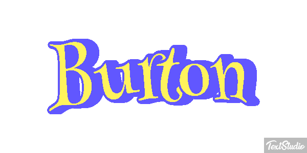 Burton Tekst effect