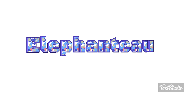 Éléphanteau Effet de texte