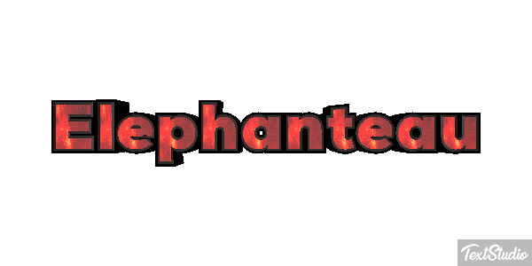 Éléphanteau Effet de texte