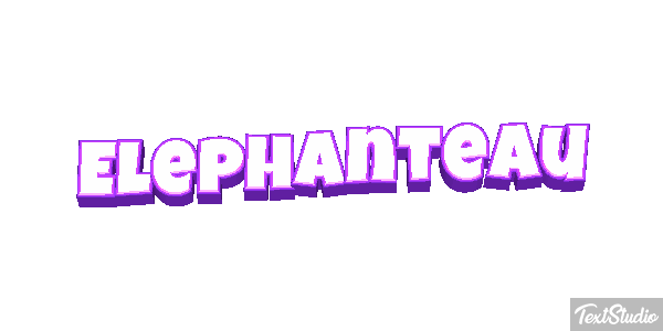 Éléphanteau Effet de texte